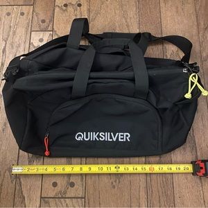 Black Quicksilver 20x10 Duffle Gym Bag
